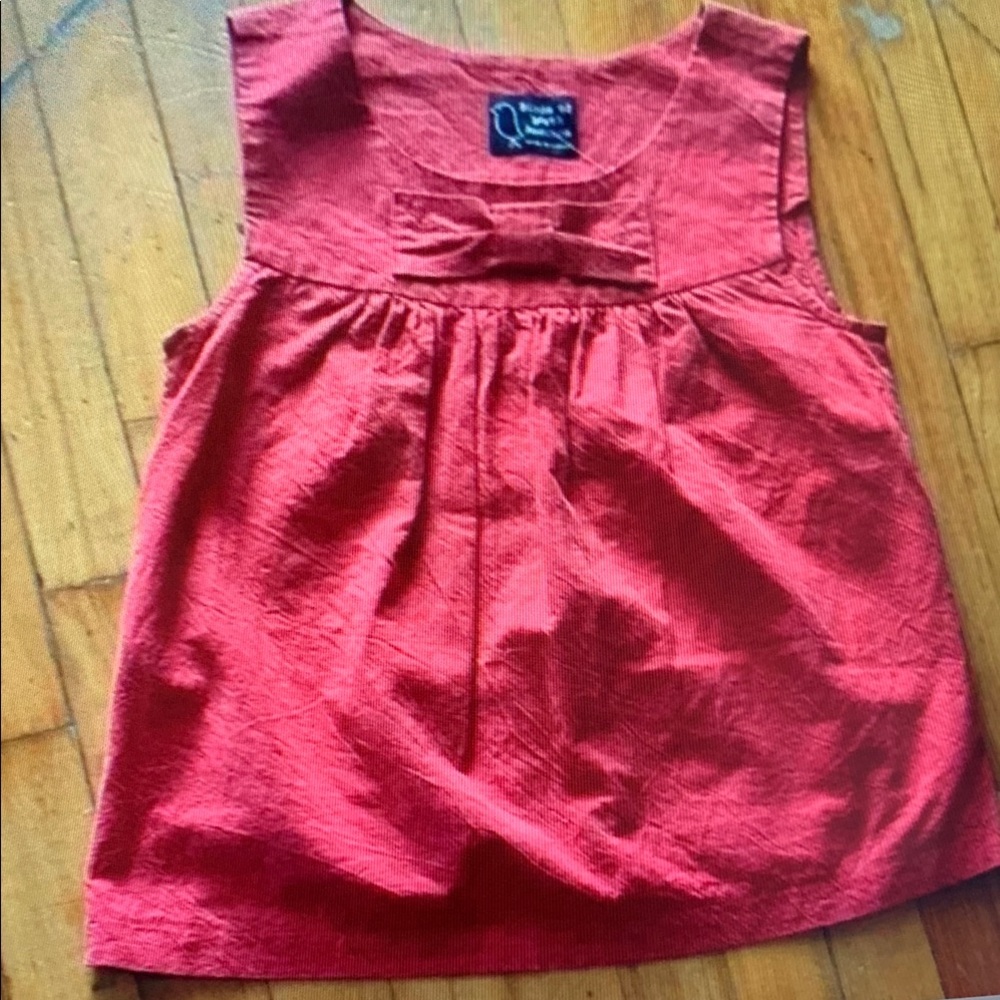 Women's Red Sleeveless Top